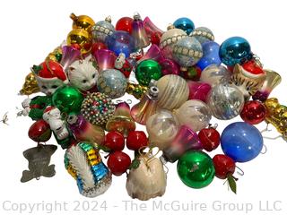 Large Group of Vintage Glass Ornaments