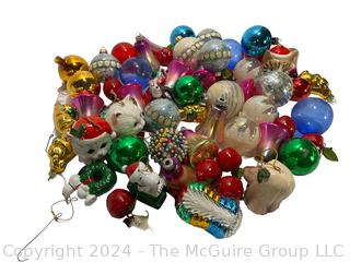 Large Group of Vintage Glass Ornaments