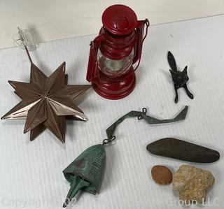 Red Lantern, Wall Hanging, Wind Chime Bell, Star Tree Topper and Zen Garden Stones