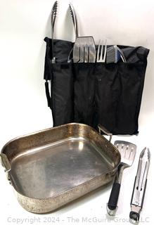 Cuisinart Barbecue Set with Tote and All-Clad Roasting Pan