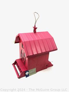 Metal Barn Shaped Bird Feeder.  (Was 15LH)
