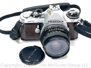 Three SLR 35mm Film Cameras: Konica, Pentax and Canon (untested) Was 17LH