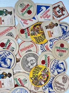 Large Collection of Beer Coasters