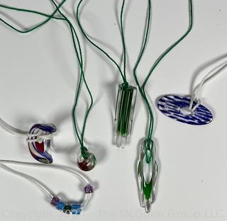 Hand Blown Glass Beaded Necklaces 