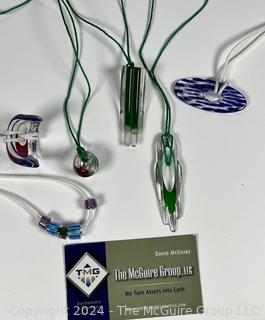 Hand Blown Glass Beaded Necklaces 