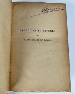 "Exercices Spirituels de Saint Ignace de Loyola" Paris 1916 