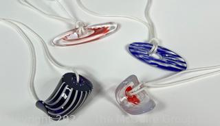 Hand Blown Glass Beaded Necklaces