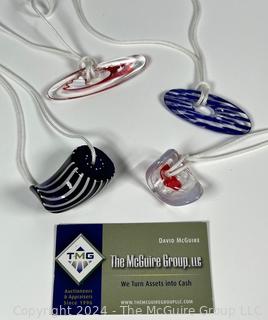 Hand Blown Glass Beaded Necklaces