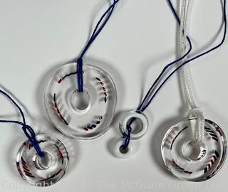 Hand Blown Glass Beaded Necklaces