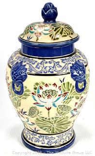 Chinoiserie Potter Temple Jar