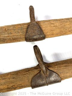 Two (2) Primitive Single Tree Yokes for Horse/Oxen 