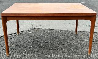 ??????????????? Mid Century Teak Expanding Dining Table.  Some wear to table top. 