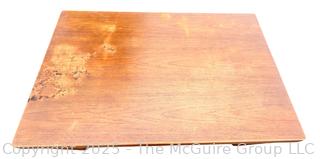 ??????????????? Mid Century Teak Expanding Dining Table.  Some wear to table top. 