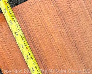 ??????????????? Mid Century Teak Expanding Dining Table.  Some wear to table top. 