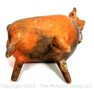 Colima Terra Cotta Pottery Bull Jug or Vessel.  