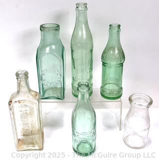 Six (6) Antique Bottles from Privy Dig