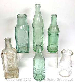 Six (6) Antique Bottles from Privy Dig