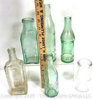 Six (6) Antique Bottles from Privy Dig