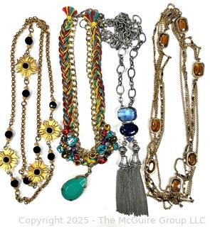 Four (4) Costume Jewelry Necklaces