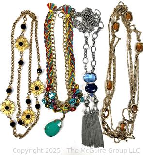 Four (4) Costume Jewelry Necklaces