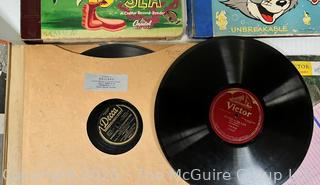 Collection of 78 Vinyl Records Including Porgy and Bess, Bozo and Tom and Jerry.