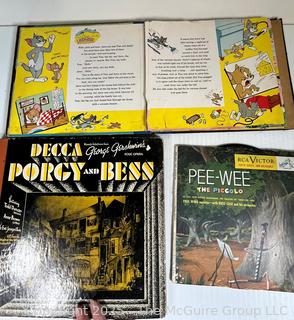 Collection of 78 Vinyl Records Including Porgy and Bess, Bozo and Tom and Jerry.