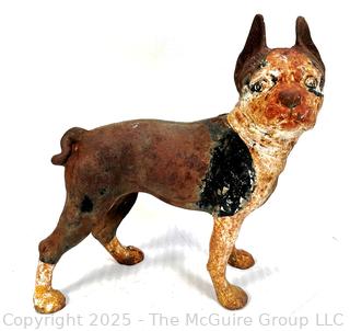 Boston Terrier Cast Iron Door Stop, with Paint