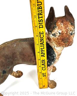 Boston Terrier Cast Iron Door Stop, with Paint