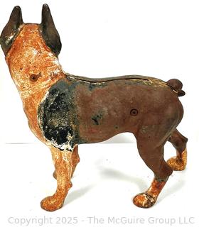 Boston Terrier Cast Iron Door Stop, with Paint