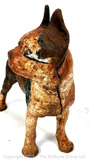 Boston Terrier Cast Iron Door Stop, with Paint