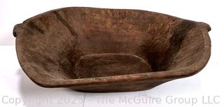 Primitive Carved Wooden Bowl