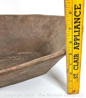 Primitive Carved Wooden Bowl