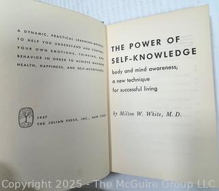 Eight (8) Vintage Books with Dust Jackets Including I Took It Lying Down and Pause to Wonder.
