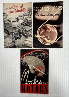 Three (3) 1930's General Motors Automobile Books, Soft Cover