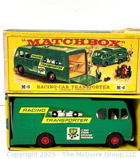 Green Diecast Lesney Matchbox Racing Car Transporter King Size K-5 with Original Box