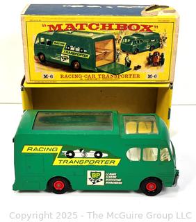 Green Diecast Lesney Matchbox Racing Car Transporter King Size K-5 with Original Box