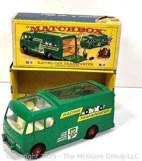 Green Diecast Lesney Matchbox Racing Car Transporter King Size K-5 with Original Box