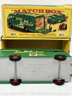 Green Diecast Lesney Matchbox Racing Car Transporter King Size K-5 with Original Box