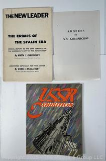 Three (3) Soft Cover Books on Russian and Khrushchev 