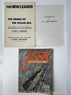 Three (3) Soft Cover Books on Russian and Khrushchev 