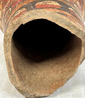 Pre-Columbian Mayan Mesoamerican Clay Vase with Paint