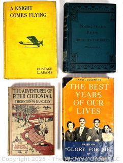 Four (4) Books Including Knight Comes Flying, The Best Years of our Lives, Peter Cottontail, and Young Folks Book of American Explorers