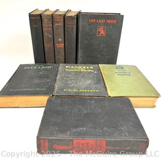 Nine (9) Mystery Books Including the Crime Club 1920's and 1930's