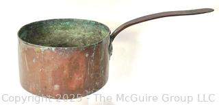 Hammered Copper Saucepot