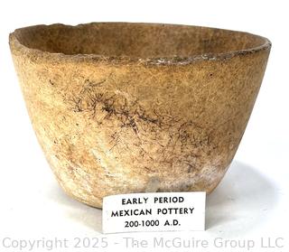 Pre-Columbian Mayan Mesoamerican Clay Bowl.