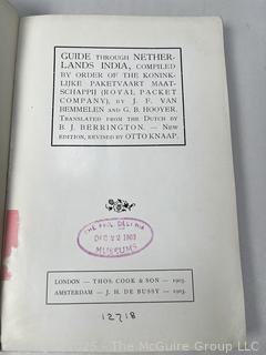 1906 Guide Through Netherlands India. Compiled by Order of the Koninklijke Paketvaart Maatschappij (Royal Packet company)