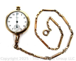 1920's Elgin Pocket Watch w/1/20 12K GF chain