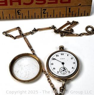 1920's Elgin Pocket Watch w/1/20 12K GF chain