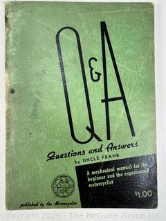 Questions and Answers by Uncle Frank 1959 Motorcycle Manual