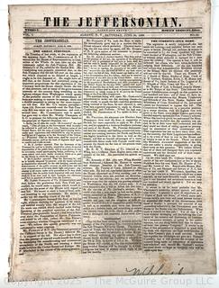 The Jeffersonian Newspaper June 30, 1838